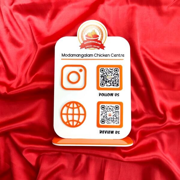 QR Plaque 2 Code - Acrylic - BGC1602252