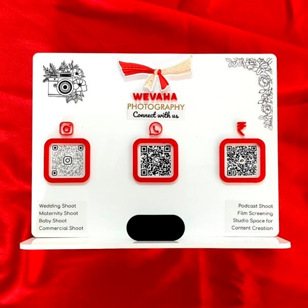 QR Plaque 3 Code - Acrylic - BGC1602253 - Image 2