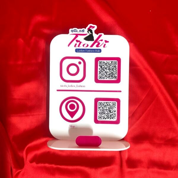 QR Plaque 2 Code - Acrylic - BGC1602252 - Image 5